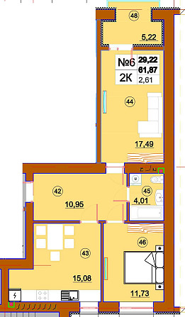 Затишна 2-на квартира (61.87 кв) від забудовника в ЖК Комфорт-Сіті Калуш - изображение 2